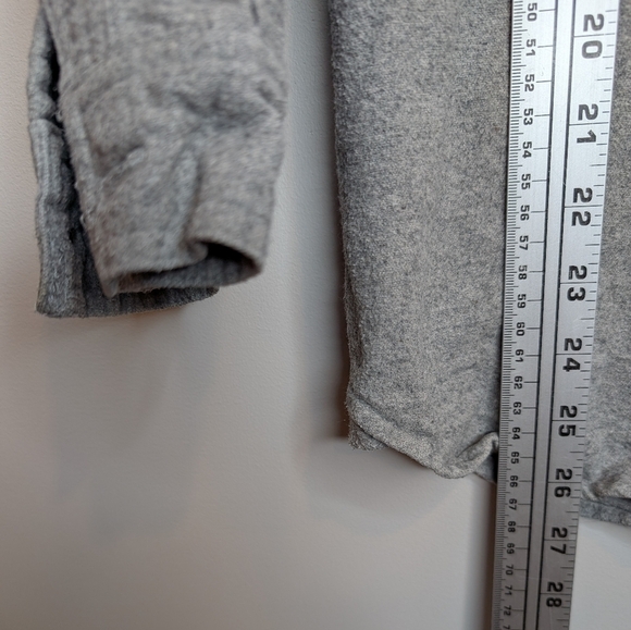 Field & Stream Vintage Gray Fleece Button-Up Shirt Men's Medium - Short arms. - Picture 8 of 10